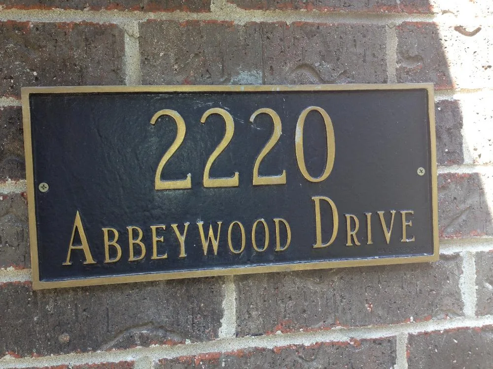 Address Signs signage