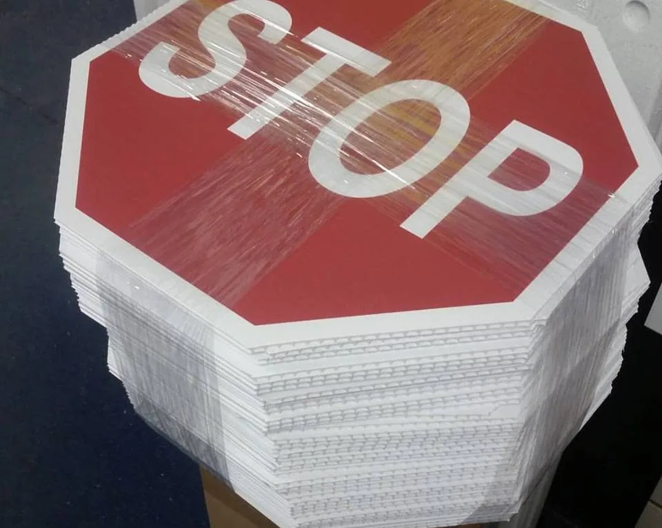 Corrugated Signs signage