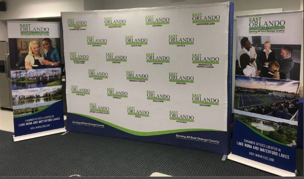 Printed Backdrops signage