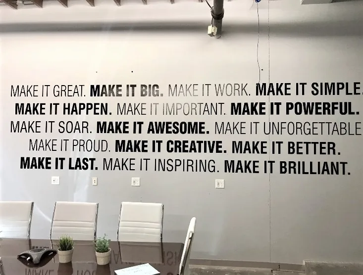 Vinyl Lettering signage