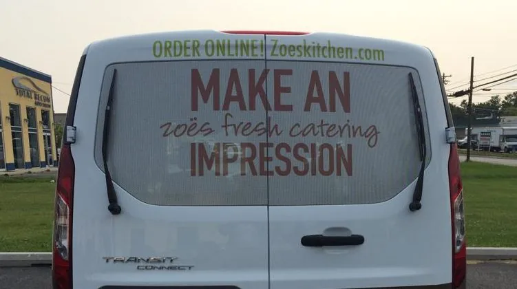 Vehicle Window Film signage