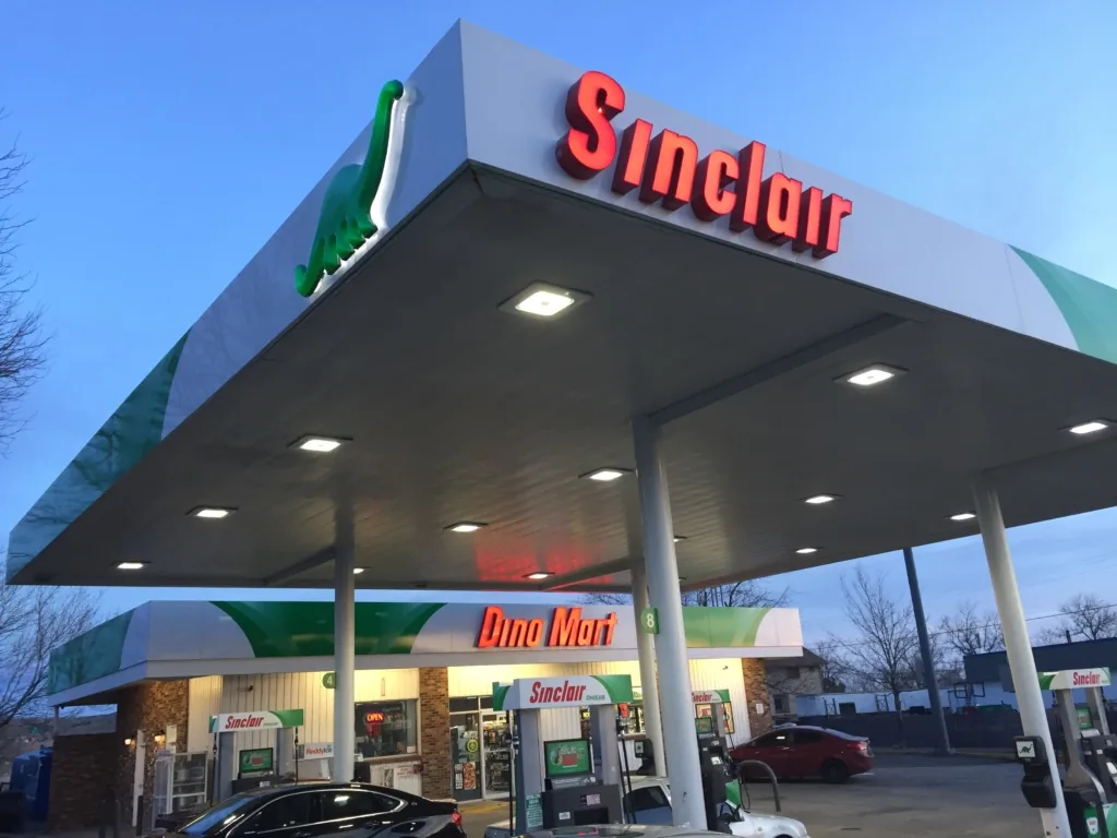 Gas Station Signs from our existing signage photo library
